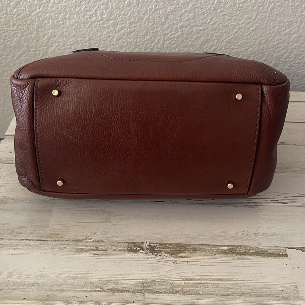 Vintage Kate Spade All Leather Brown Handbag. - Picture 5 of 16